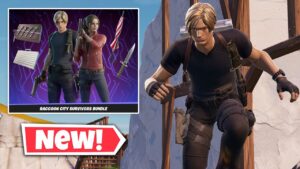 New RACCOON CITY SURVIVORS Bundle Gameplay In Fortnite! (Claire Redfield & Leon S. Kennedy Skins)