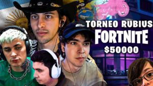 Robleis juega al torneo del Rubius en Fortnite y juega con Thiago
