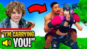 This kid CARRIED me in Fortnite