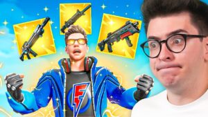 VIREI IMORTAL COM TODAS AS ARMAS MÍTICAS DO FORTNITE!
