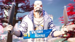 Victoria con la skin THUNDER CHEF Fortnite