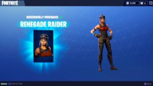 the first purchase in fortnite..