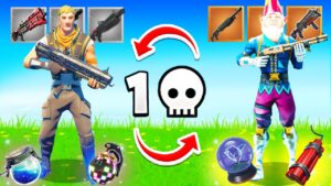 À CHAQUE KILL J'ÉCHANGE mon POMPE avec L'ENEMI sur FORTNITE !