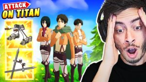 ATTACK ON TITAN CHEGOU NO FORTNITE EM PESO!