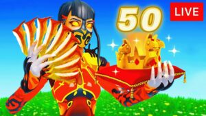 🔴Der STREAM ENDET bei 50 KRONEN SIEGE! (Fortnite Season 2)