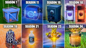 Evolution of All Loot Containers in Fortnite (Season 1 - Season 24)