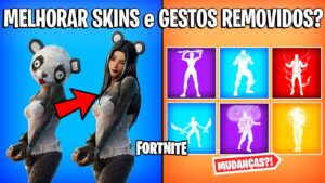 FORTNITE - MELHORAR SKINS LENDÁRIAS, GESTOS REMOVIDOS e COACHELLA?