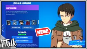 Fortnite Item Shop *NEW* MIKASA & LEVI ATTACK ON TITAN COLLAB! (Fortnite Battle Royale)