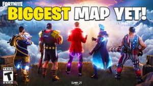 Fortnite's BIGGEST Map YET! (Ninja, SypherPK, CouRage, Tim, Nickmercs)