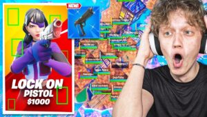 I Hosted a LOCK ON PISTOL Tournament for $100 in Fortnite!