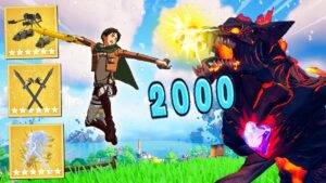 I only used Attack on Titan *MYTHICS* in Fortnite