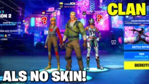 Ich VERSUCHE einen CLAN als NO SKIN beizutreten, doch dann ... Fortnite