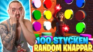 KEEBABB VS 100 RANDOM KNAPPAR I FORTNITE
