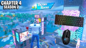 SOLO WIN AGGRESSIVE GAMEPLAY w/KEYBOARD SOUNDS (FORTNITE CHAPTER 4 SEASON 2 NO COMMENTARY)