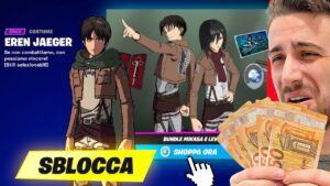 Sblocco EREN e Shoppo TUTTE le Skin dell'ATTACCO dei GIGANTI! Fortnite ITA!
