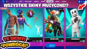 WSZYSTKIE SKINY MUZYCZNE WRÓCĄ!? *KONCERT NADCHODZI!? NOWY EVENT!* w Fortnite