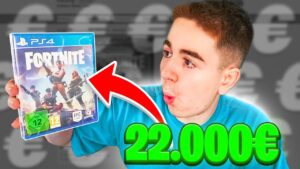 ich teste die LIMITIERTE 22.000€ FORTNITE CD💿
