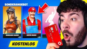 12 JÄHRIGER entscheidet was KOSTENLOS wird im ITEM SHOP ... Fortnite