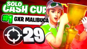 29 KILLS WIN IN SOLO CASH CUP  💣 | Malibuca