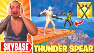 BYGGER SKYBASE MED THUNDER SPEARS I FORTNITE