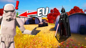 FINGI SER um NPC DO STAR WARS x FORTNITE e ISSO ACONTECEU!
