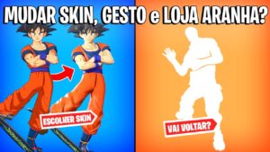 FORTNITE - MUDAR SKIN DESIGN, GESTO RISADA e LOJA MILES MORALES?
