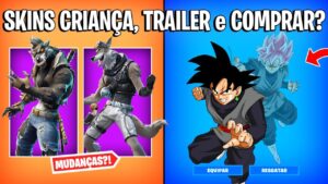 FORTNITE - SKINS CRIANÇA ATUAIS, COMPRAR GOKU BLACK e TRAILER?