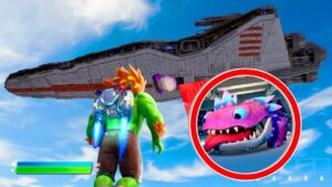 FUI ATÉ a NAVE DO STAR WARS NO CÉU do FORTNITE e ENCONTREI ISSO!