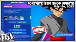 Fortnite Item Shop *NEW* GOKU BLACK SET! [May 12th, 2023] (Fortnite Battle Royale)