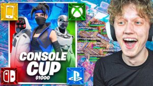 I Hosted a $1000 CONSOLE Tournament In Fortnite! (Switch, Xbox, PS5, Mobile)