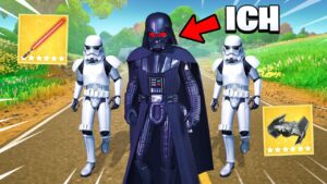 Ich TUE so als wäre ich DARTH VADER der BOSS in Fortnite..! (es klappt)