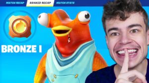 Je M'INFILTRE en RANKED BRONZE sur Fortnite ! (Avec Kevin, 11 ans)