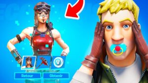 J’offre un SKIN RARE à un ENFANT PAUVRE sur Fortnite
