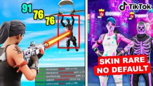 TROLLO un team di SKIN RARE con le HACK su FORTNITE!😂