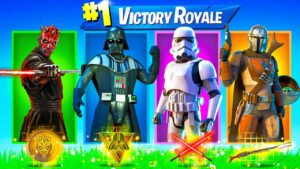 The ULTIMATE STAR WARS BOSS Challenge in Fortnite (Darth Maul,Darth Vader,Storm Trooper,Mandalorian)