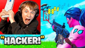Trollo gli STREAMER con le HACK su Fortnite e...🤣