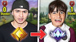 Wie viele RANKS schafft mein KLEINER BRUDER in 1 STUNDE..!? (UNREAL)