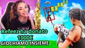 Dono 1000€ a Una Streamer per Vincere su Fortnite!