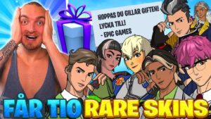 EPIC GAMES GIFTAR MIG 10 STYCKEN RARE SKINS I FORTNITE