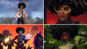 Evolution of Slone in Fortnite Trailers, Shorts & Cutscenes