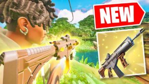 MK-Alpha Rifle First Look & Gameplay in Fortnite! Fortnite WILDS, Chapter 4 Season 3