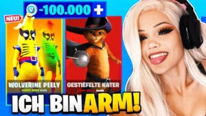 OHA 😱🤑 Nach jedem TOD MUSS ich MÄDCHEN SKINS aus dem Shop KAUFEN (ultra teuer)