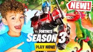 😱OPTIMUS PRIMES GUN in FORTNITE WILDS SEASON 3 - FIRST WIN!