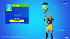 Rare Team Space emote is back fortnite!