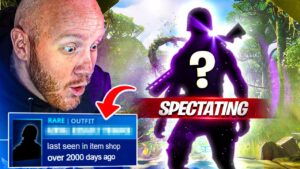 SPECTATING THE RAREST SKIN IN FORTNITE HISTORY