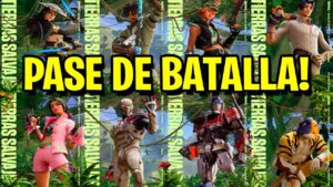 TODAS LAS SKINS DEL PASE DE BATALLA (SKIN OCULTA Y SKIN DE NIVEL 100) DE LA TEMPORADA 3 CAPITULO 4 !