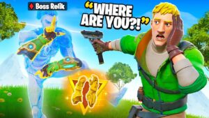 Trolling With INVISIBILITY in Fortnite! (Boss Relik)