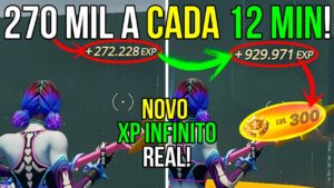 VERDADEIRO novo MELHOR mapa de XP INFINITO no Fortnite para ZERAR o PASSE GRÁTIS - Bug de XP Glitch