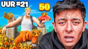 ZOVEEL MOGELIJK CROWN WINS HALEN BINNEN 24 UUR in Fortnite 😱