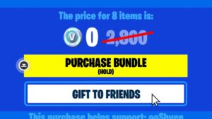 0 V-BUCKS BUNDLE for EVERY PLAYER in Fortnite!